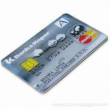 Card-shaped USB Flash Drive, with Password and Bootable Functions